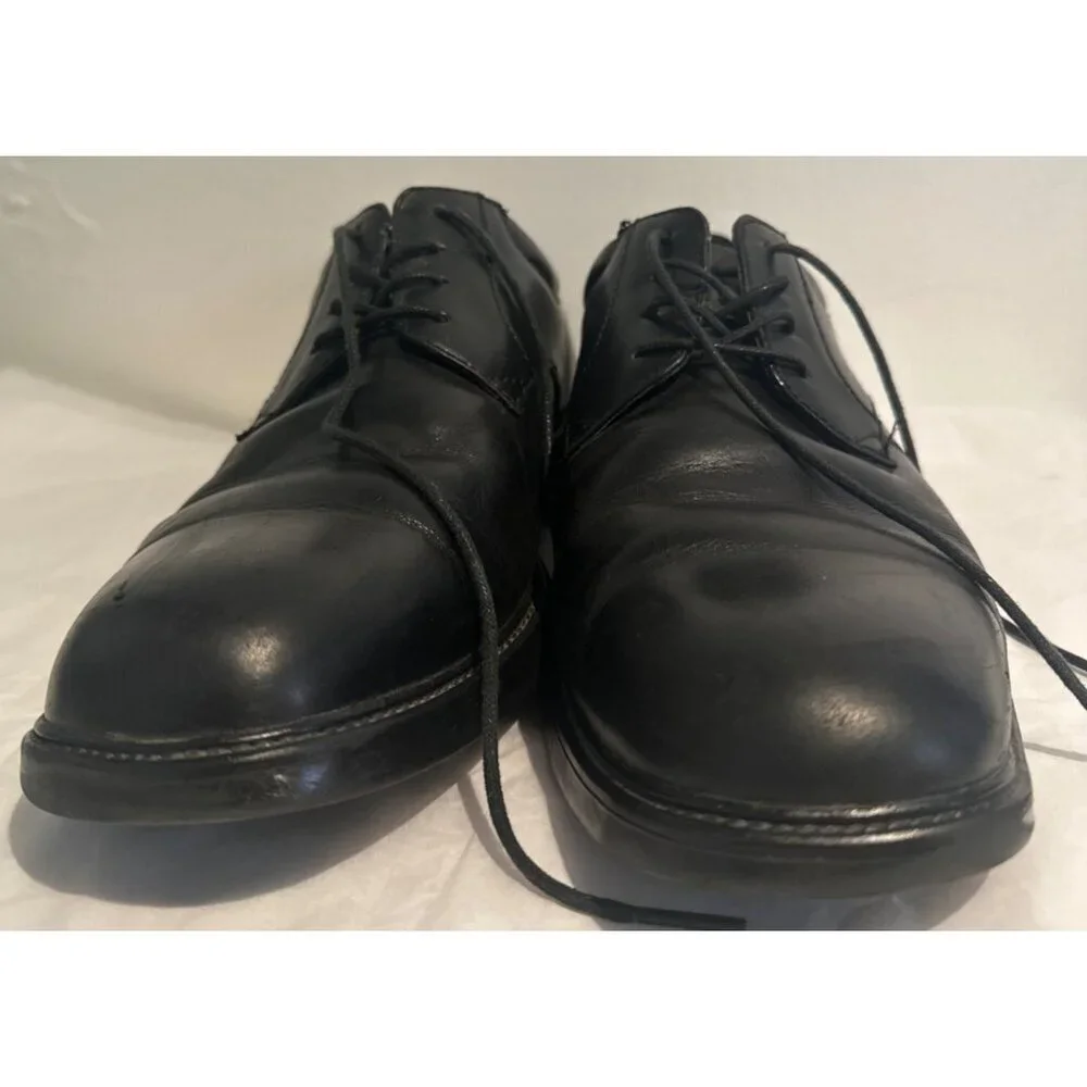 Nunn Bush Men’s Black Leather Lace-Up Oxford Dress Shoes Size 10.5 old money y2k